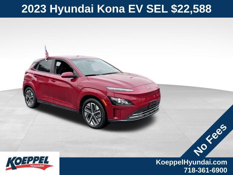 used 2023 Hyundai Kona EV car, priced at $22,000