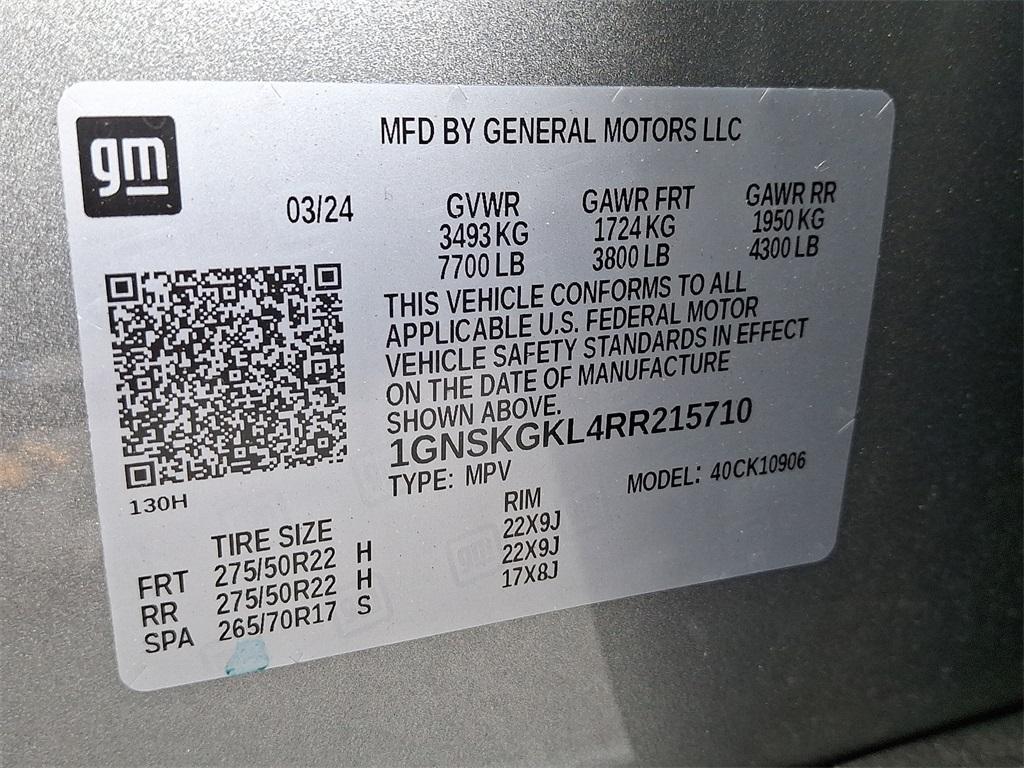 used 2024 Chevrolet Suburban car, priced at $79,842