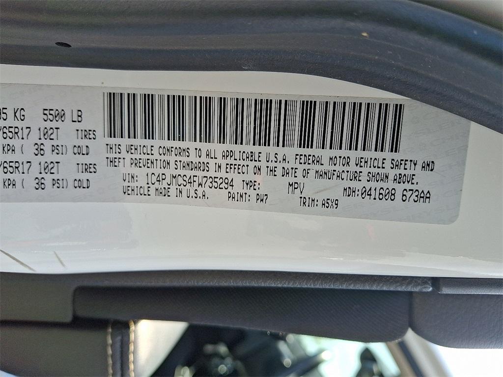 used 2015 Jeep Cherokee car, priced at $12,500
