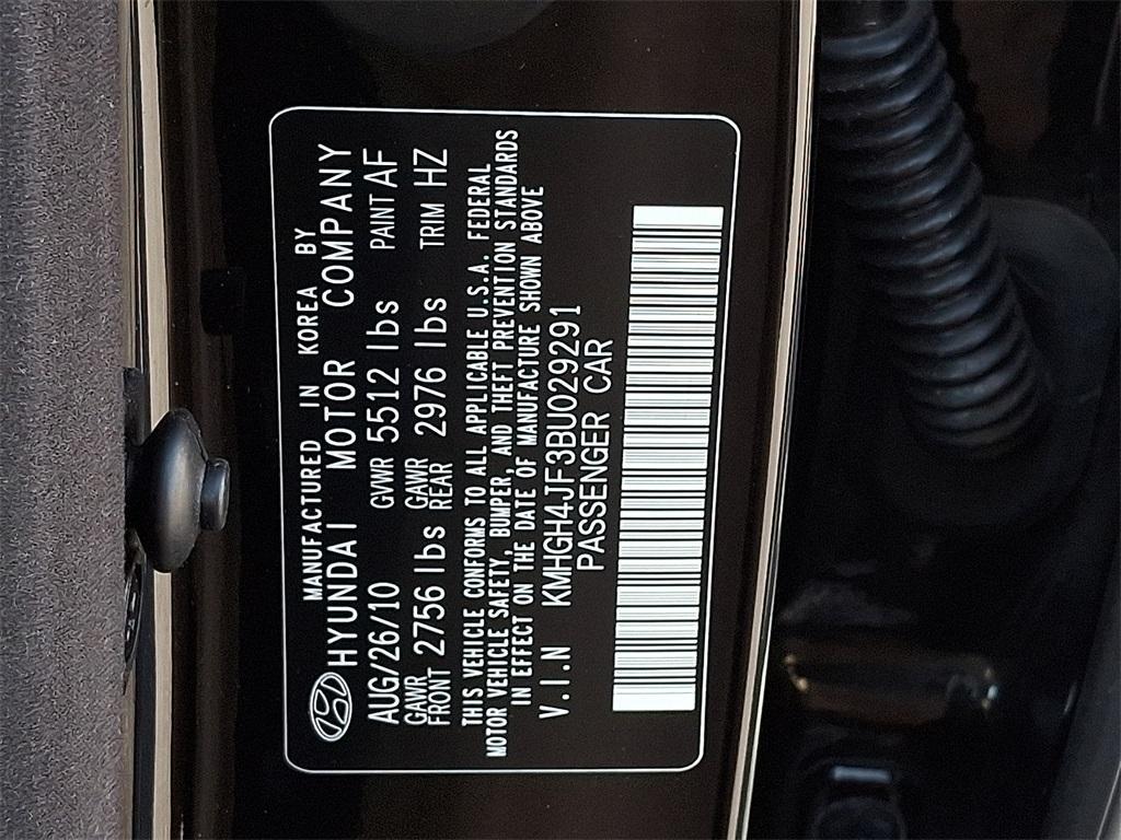 used 2011 Hyundai Equus car, priced at $9,000