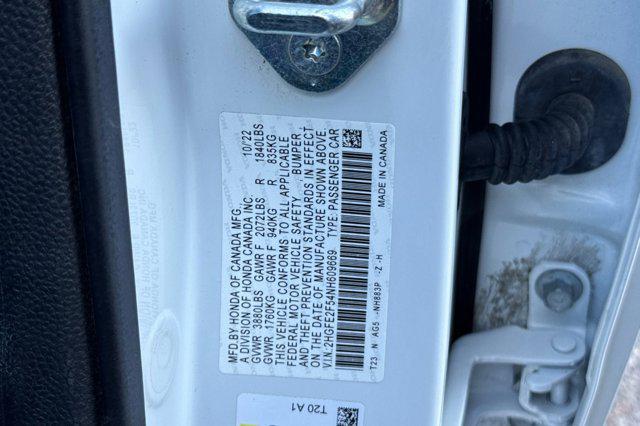 used 2022 Honda Civic car, priced at $22,999