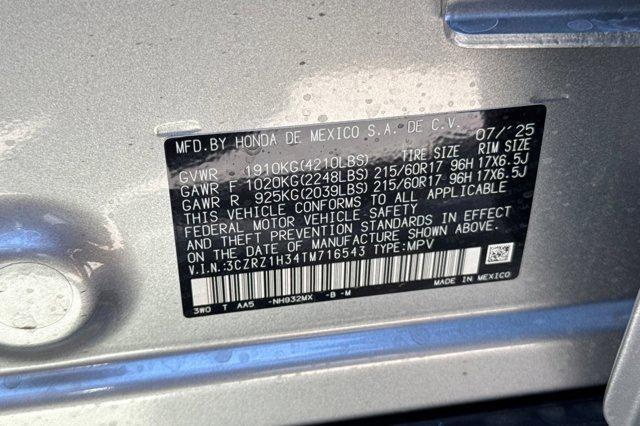 new 2026 Honda HR-V car, priced at $27,595