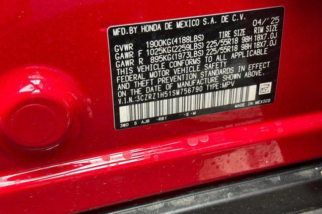 new 2025 Honda HR-V car, priced at $27,872