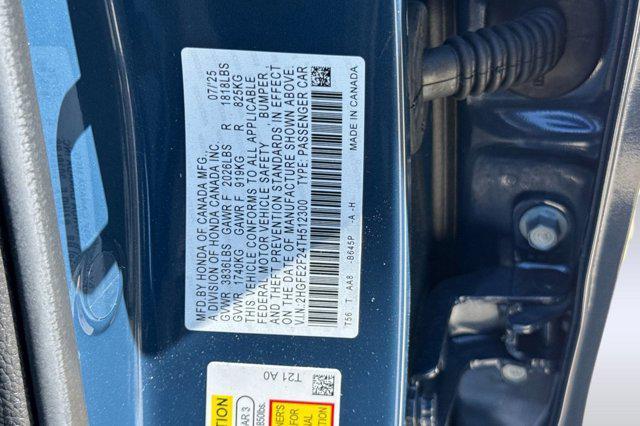 new 2026 Honda Civic car, priced at $25,382