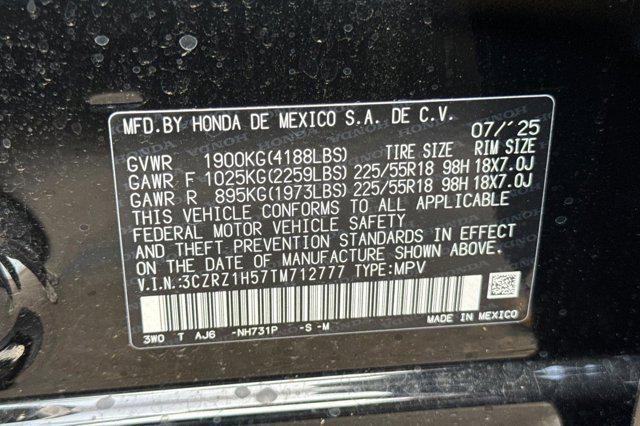 new 2026 Honda HR-V car, priced at $28,352