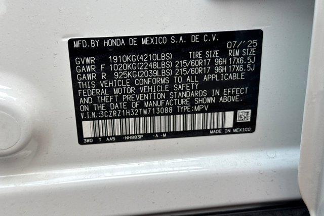 new 2026 Honda HR-V car, priced at $28,050