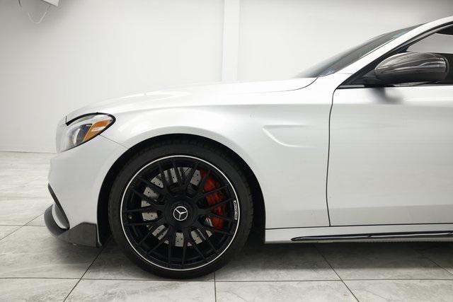 used 2017 Mercedes-Benz AMG C 63 car, priced at $43,400