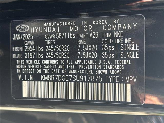 new 2025 Hyundai Palisade car, priced at $52,999
