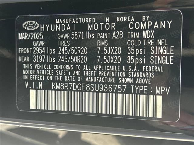 new 2025 Hyundai Palisade car, priced at $52,539