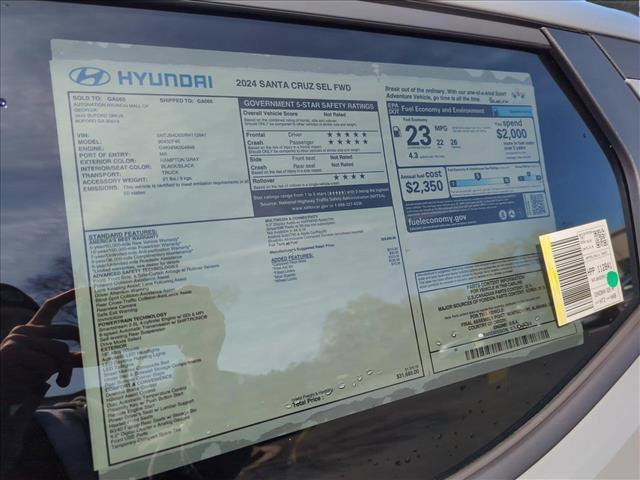 used 2024 Hyundai Santa Cruz car, priced at $27,688