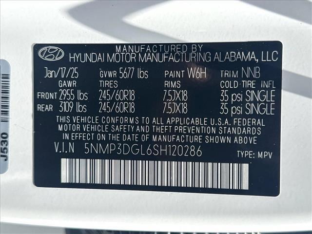 new 2025 Hyundai Santa Fe car, priced at $41,119