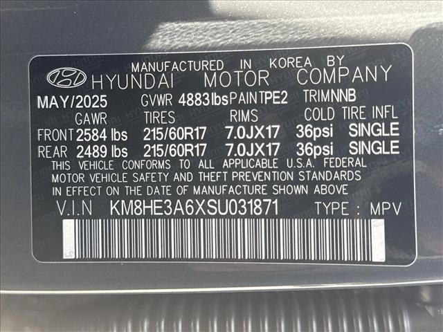 new 2025 Hyundai Kona EV car, priced at $41,899