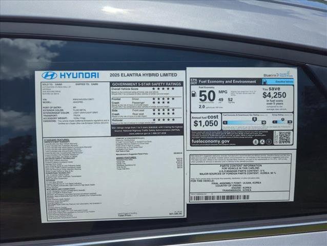 new 2025 Hyundai Elantra car, priced at $30,973