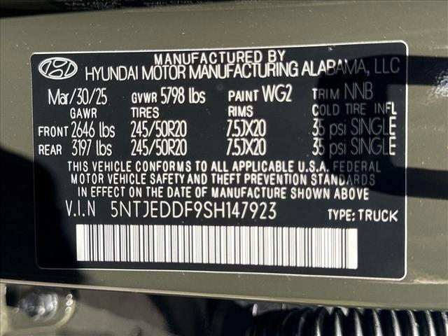 new 2025 Hyundai SANTA CRUZ car, priced at $40,698