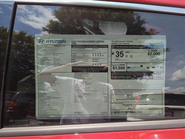 new 2025 Hyundai TUCSON Hybrid car, priced at $42,987
