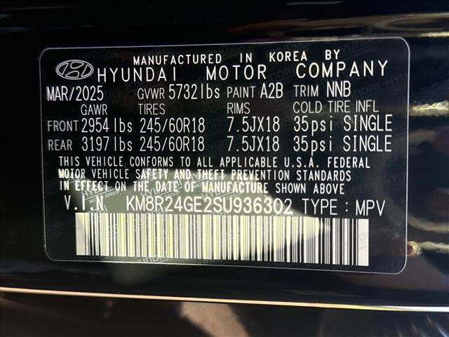new 2025 Hyundai Palisade car, priced at $41,009