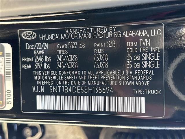 used 2025 Hyundai SANTA CRUZ car, priced at $25,989