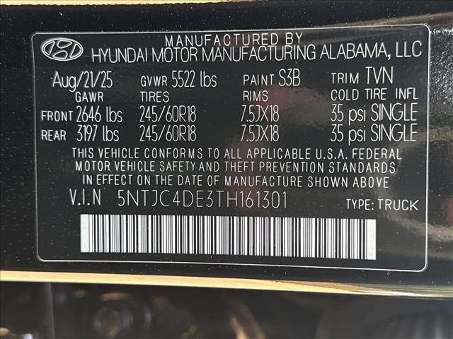 new 2026 Hyundai SANTA CRUZ car, priced at $35,874