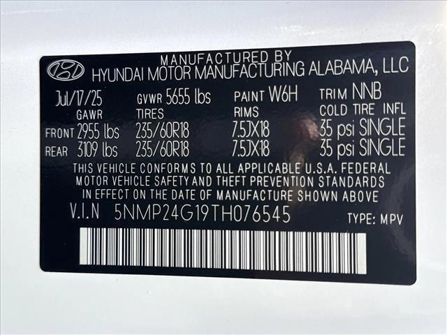 new 2026 Hyundai Santa Fe car, priced at $40,628