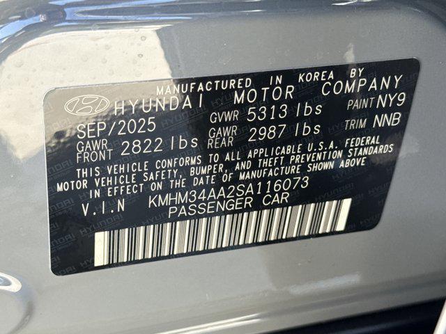 new 2025 Hyundai IONIQ 6 car, priced at $47,665