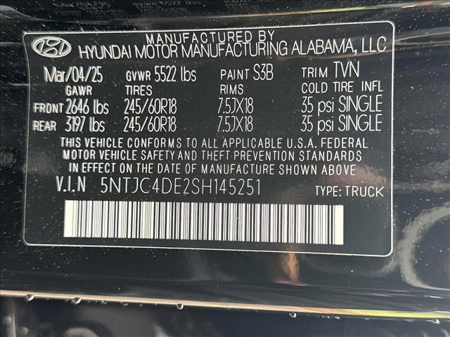 new 2025 Hyundai SANTA CRUZ car, priced at $31,899