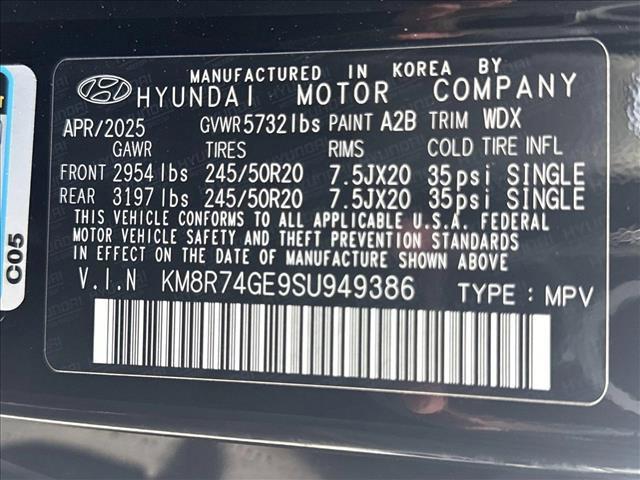 new 2025 Hyundai Palisade car, priced at $52,385