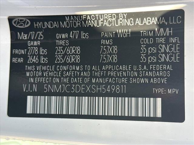 new 2025 Hyundai Tucson car, priced at $34,759
