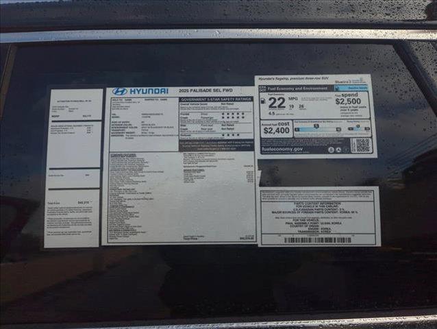 new 2025 Hyundai Palisade car, priced at $41,001