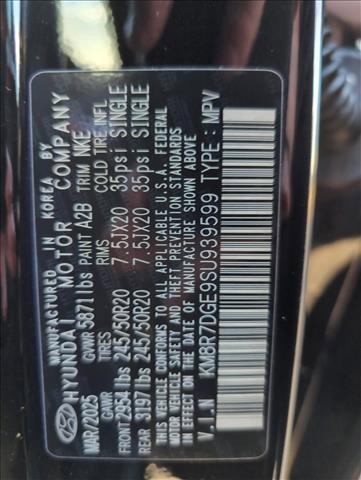 new 2025 Hyundai Palisade car, priced at $54,999