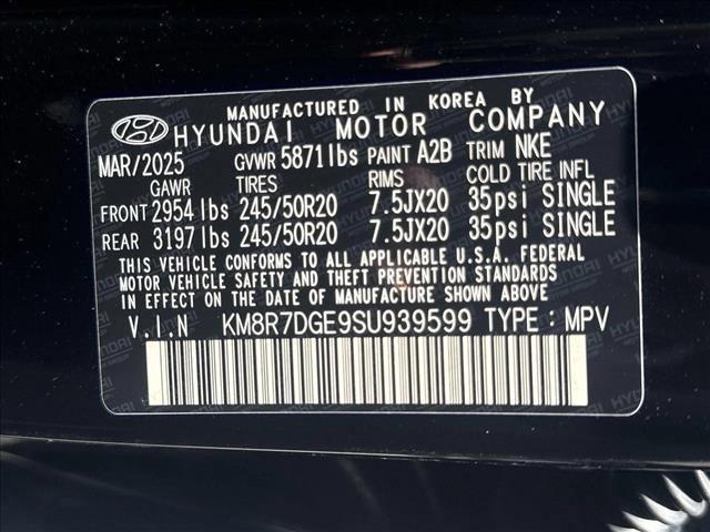 new 2025 Hyundai Palisade car, priced at $53,999