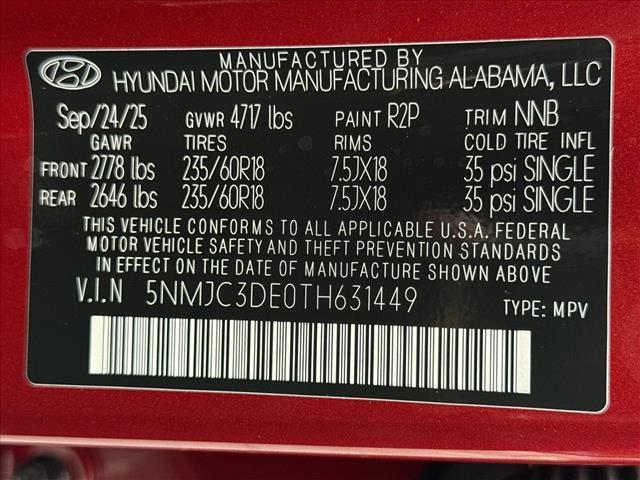 new 2026 Hyundai Tucson car, priced at $36,755