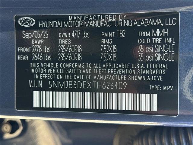 new 2026 Hyundai Tucson car, priced at $32,426