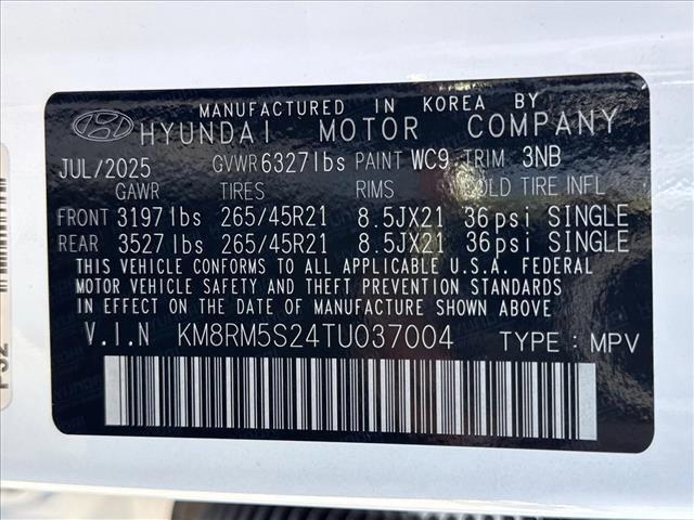 new 2026 Hyundai Palisade car, priced at $54,999