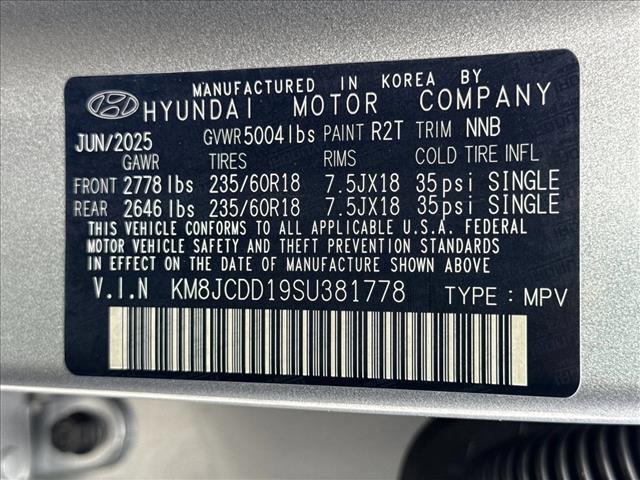 new 2025 Hyundai TUCSON Hybrid car, priced at $36,499