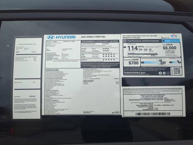 new 2025 Hyundai IONIQ 5 car, priced at $43,379