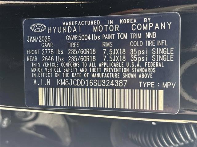 new 2025 Hyundai TUCSON Hybrid car, priced at $37,559