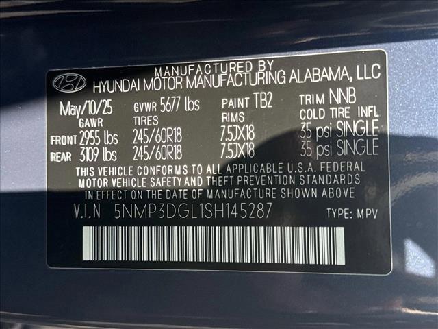new 2025 Hyundai Santa Fe car, priced at $41,185