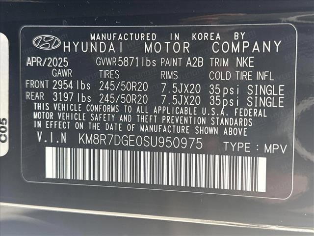 new 2025 Hyundai Palisade car, priced at $53,899