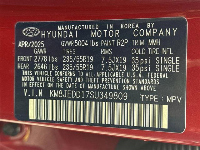 new 2025 Hyundai TUCSON Hybrid car, priced at $43,825