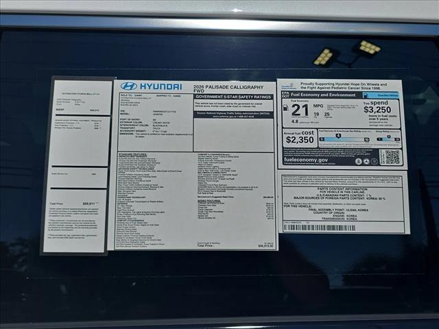 new 2026 Hyundai Palisade car, priced at $56,915