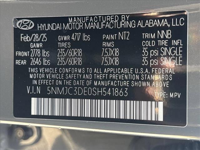 new 2025 Hyundai Tucson car, priced at $34,259