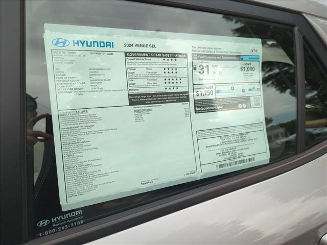 new 2024 Hyundai Venue car, priced at $20,999