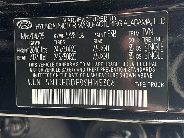 new 2025 Hyundai SANTA CRUZ car, priced at $40,999