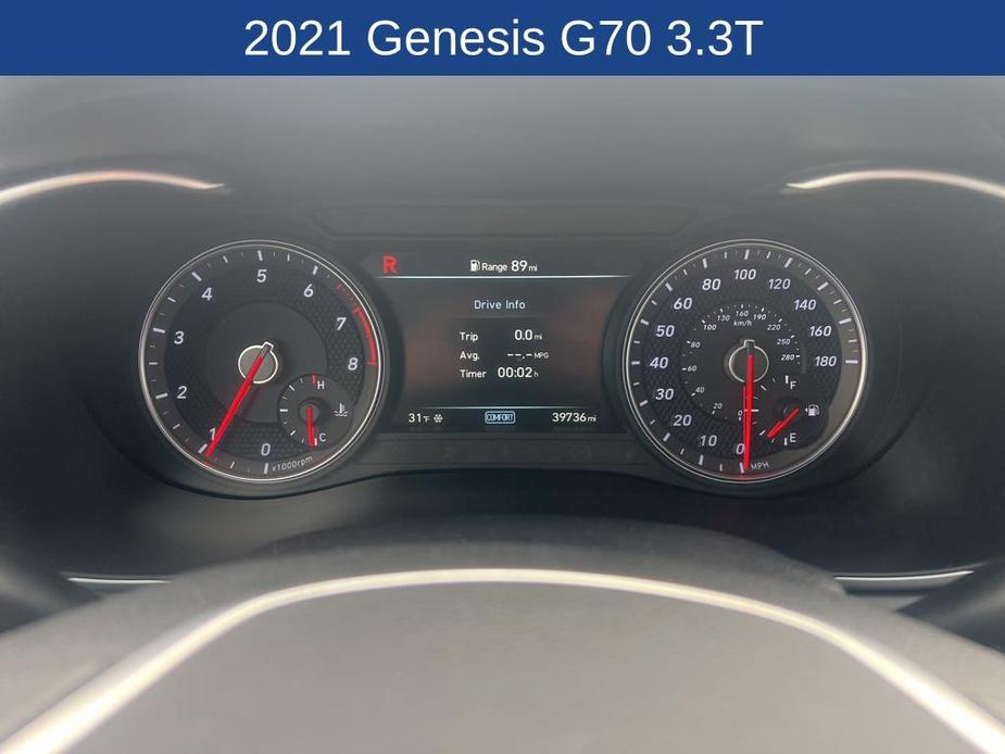 used 2021 Genesis G70 car, priced at $31,333