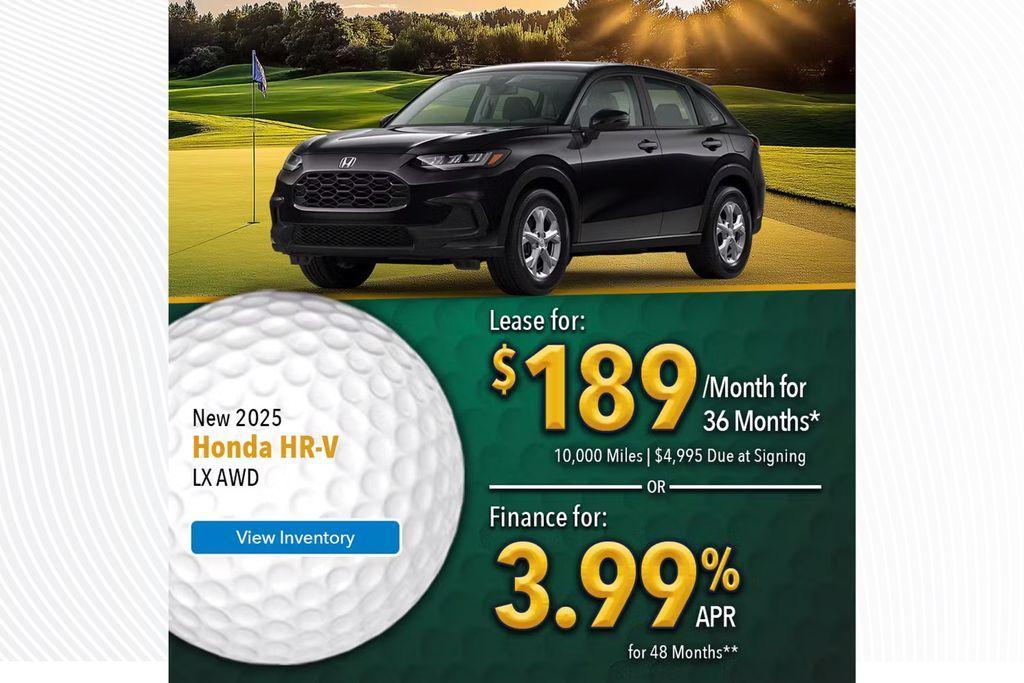 new 2025 Honda HR-V car, priced at $28,750