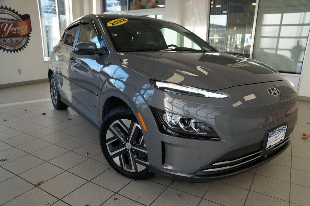 used 2022 Hyundai Kona EV car, priced at $21,551