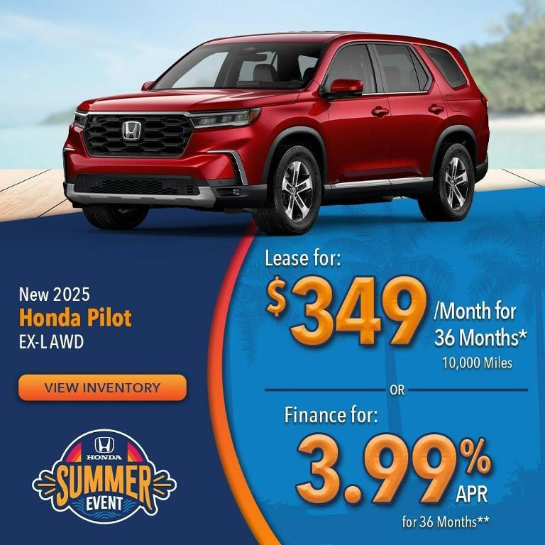 new 2025 Honda Pilot car, priced at $51,050