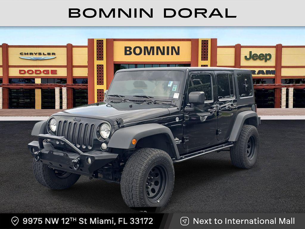used 2015 Jeep Wrangler Unlimited car, priced at $13,490