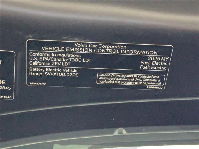 new 2025 Volvo EX90 car, priced at $74,197