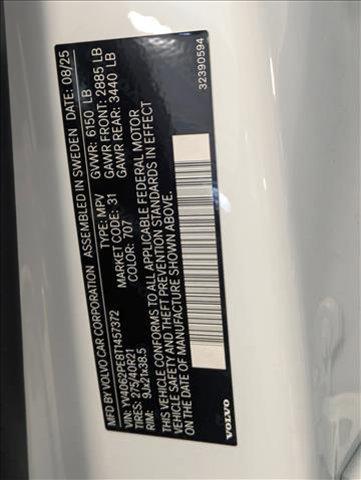 new 2026 Volvo XC90 car, priced at $68,825